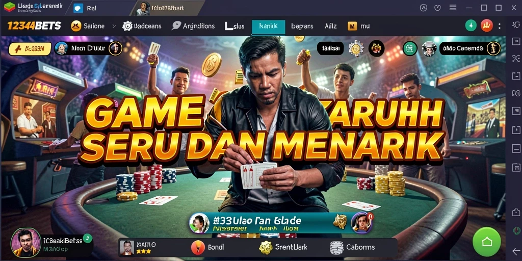 Tampilan gameplay seru di 1234BETS dengan aksi taruhan yang mendebarkan.