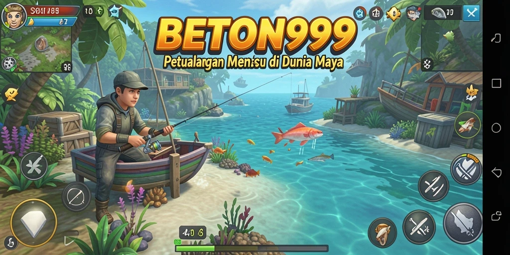 Gameplay menarik BETON999 dengan berbagai jenis ikan yang bisa ditangkap.