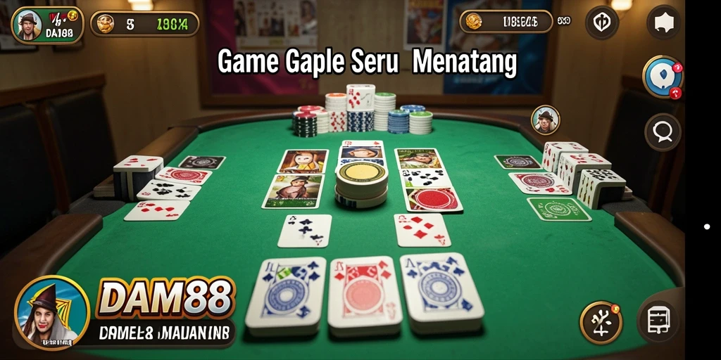 Screenshot gameplay Gaple yang menarik di DAM88.