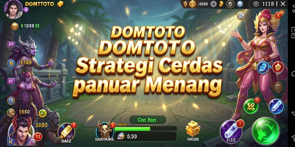 Tampilan gameplay DOMTOTO yang menampilkan momen epik strategi pertempuran.