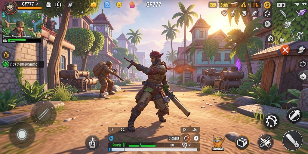 Screenshot gameplay GF777 menampilkan aksi seru dalam simulasi kehidupan.