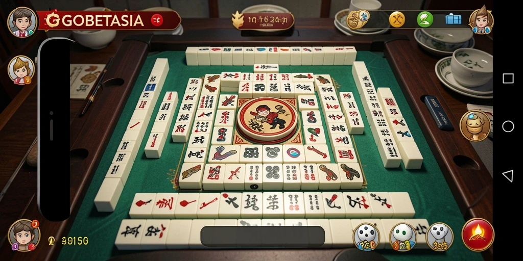 Screenshot GOBETASIA menampilkan gameplay Mahjong yang menarik.