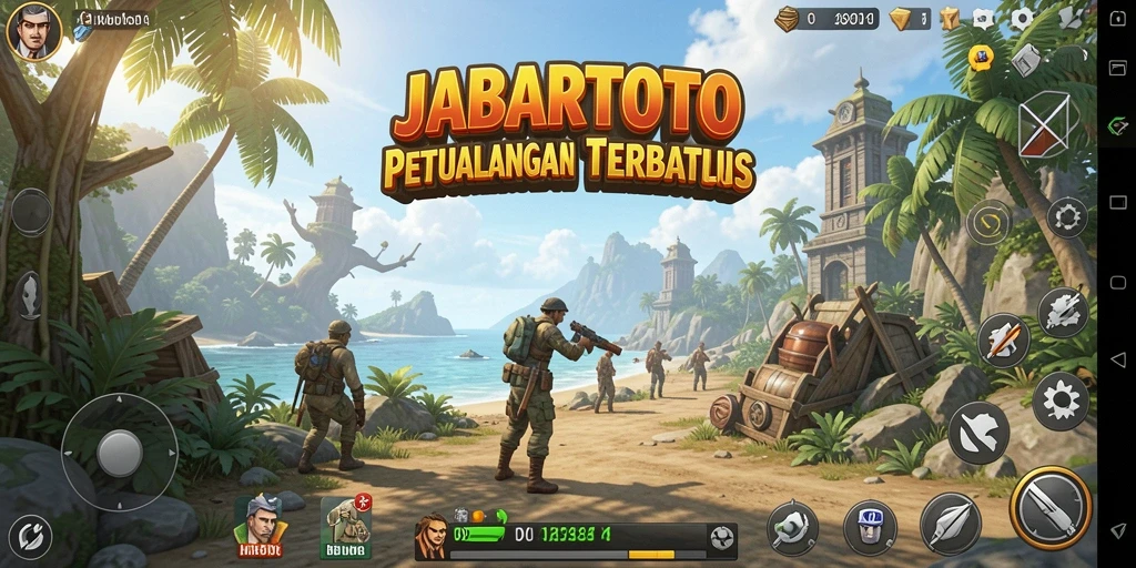 Screenshot gameplay JABARTOTO dengan aksi petualangan Open World.
