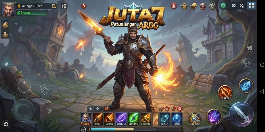 Menampilkan aksi seru dalam gameplay ARPG JUTA7