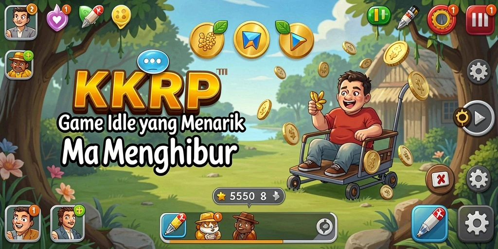 Tampilan gameplay Idle KKRP yang menarik dan menghibur.