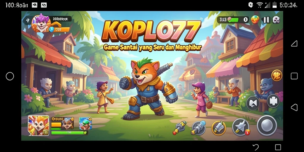 Tampilan menarik dari gameplay KOPLO77 yang seru dan sederhana.
