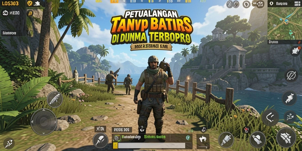 Tampilan gameplay menarik dari LOS303 di dunia terbuka.