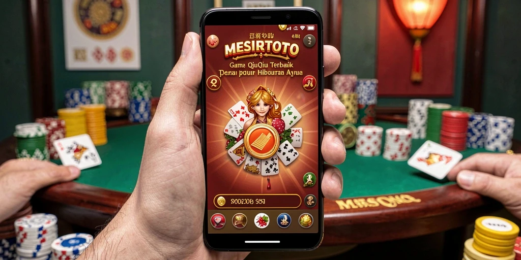 Screenshot MESIRTOTO menampilkan gameplay seru dari permainan QiuQiu.