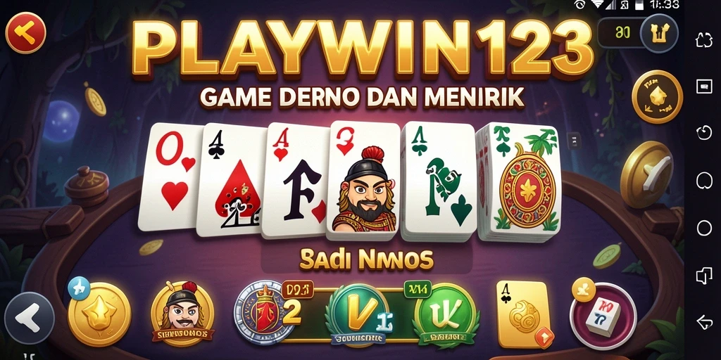 Gameplay seru dari PLAYWIN123 dalam permainan Domino.