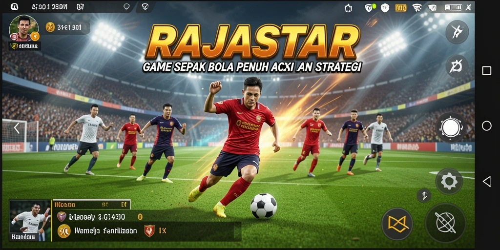 Gameplay RAJASTAR yang menarik dan penuh aksi di lapangan.