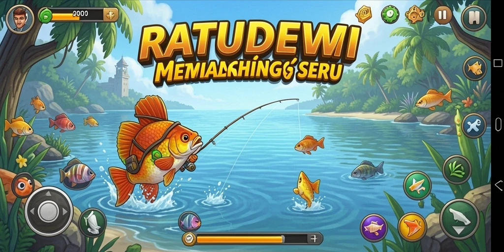 Tangkapan ikan yang spektakuler dalam gameplay RATUDEWI.