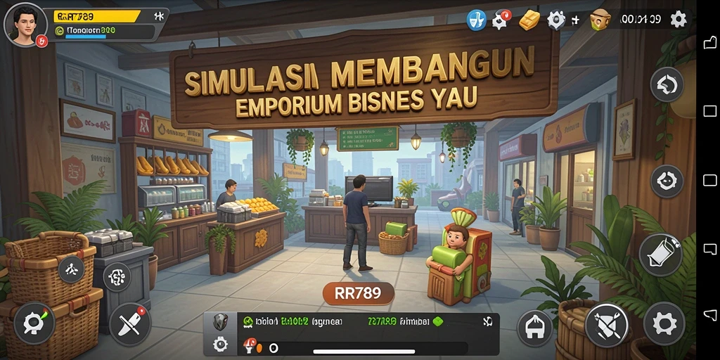 Screenshot gameplay RR789 yang menampilkan keseruan mengelola bisnis Tycoon.