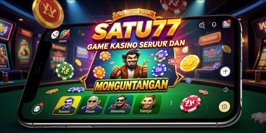 Tampilan gameplay SATU77 yang menarik dengan berbagai pilihan permainan Kasino.