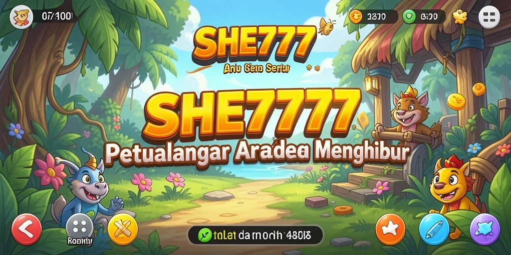 Screenshot SHE777 menampilkan aksi seru dalam gameplay Arcade.