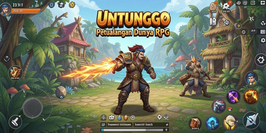 Gameplay menakjubkan dari UNTUNGGO dengan aksi RPG yang seru.
