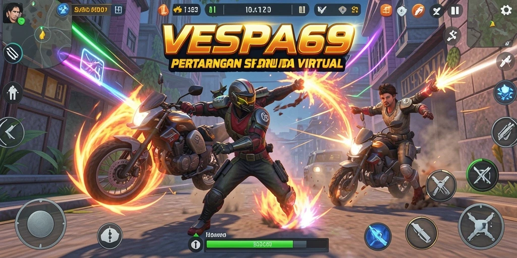 Tampilan aksi seru dalam pertarungan VESPA69.