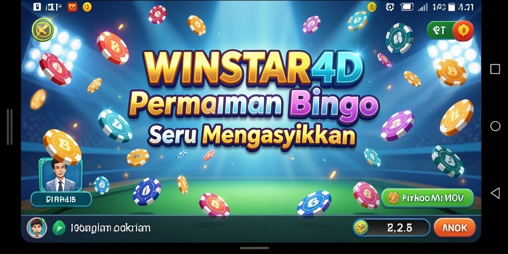 Tampilan permainan Bingo WINSTAR4D yang menghibur dan menarik.